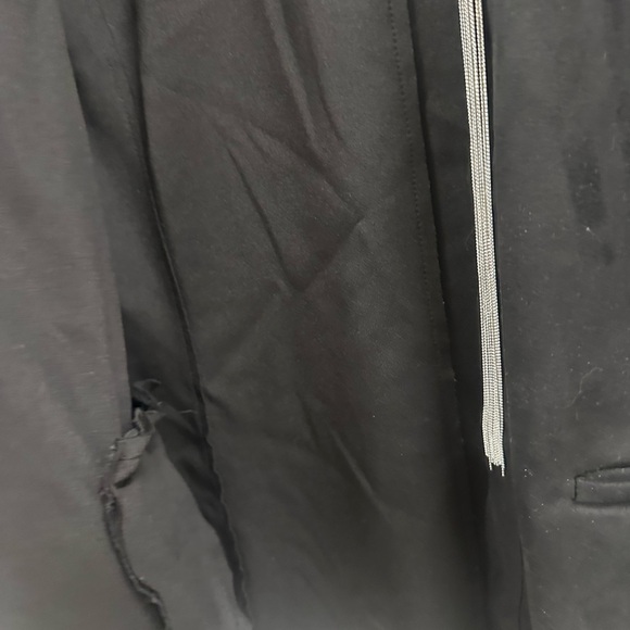 Zara Faux Suede Elegant Black Women's Jacket with beaded detail - Picture 8 of 9